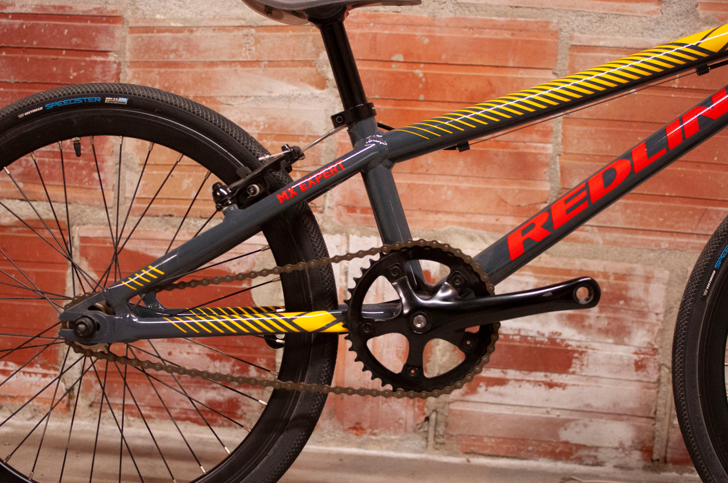 Redline MX Expert BMX Bike, 19 cm, Grey, red, yellow