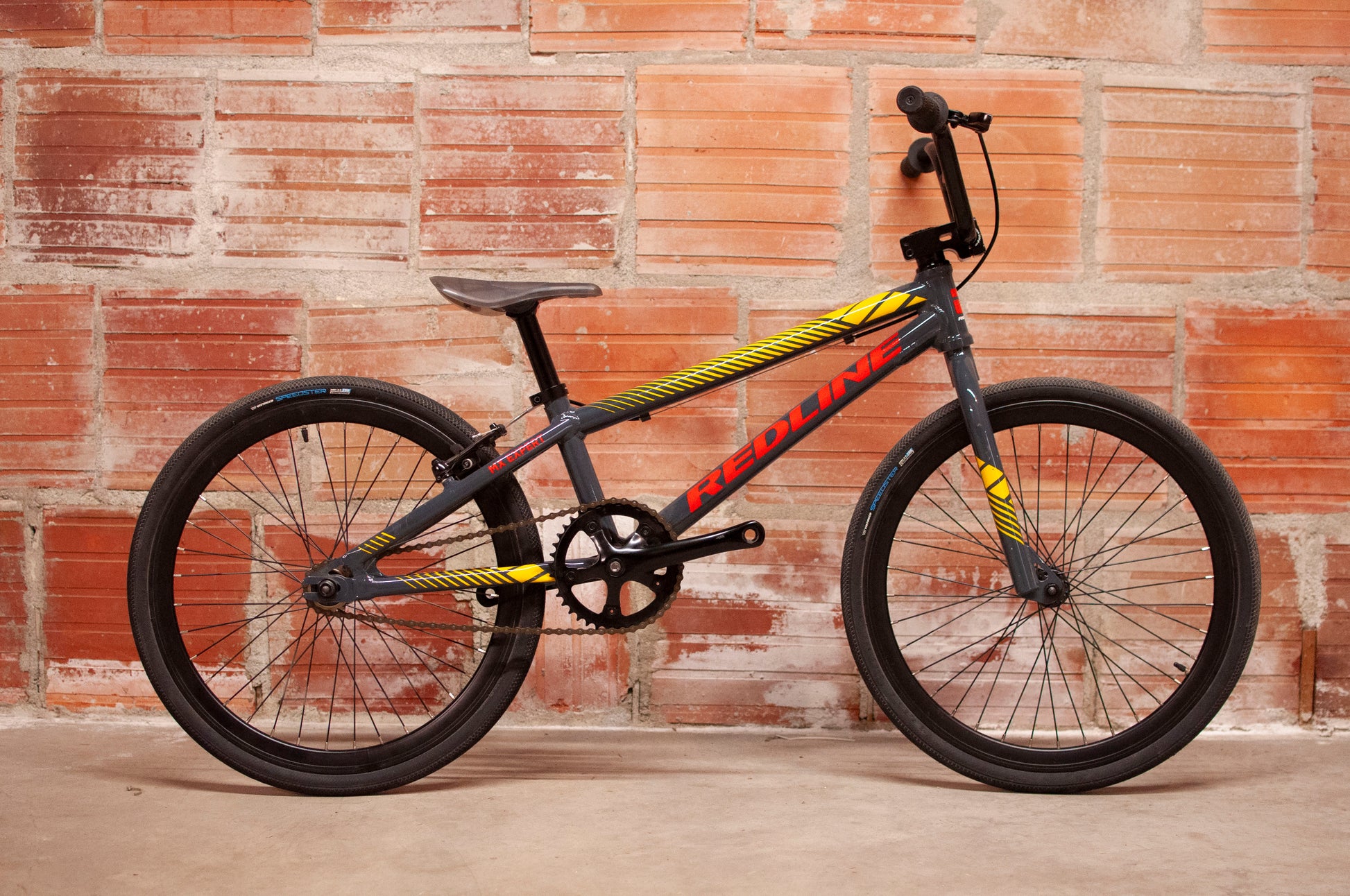 red bmx bicycle Redline MX Expert BMX Bike, 19 cm, Grey, red, yellow – Cycle & Coffee