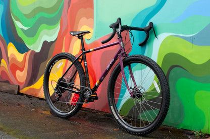 All-City Gorilla Monsoon Apex All Terrain Bike, 650b, Steel, Charred Berry, Various Sizes