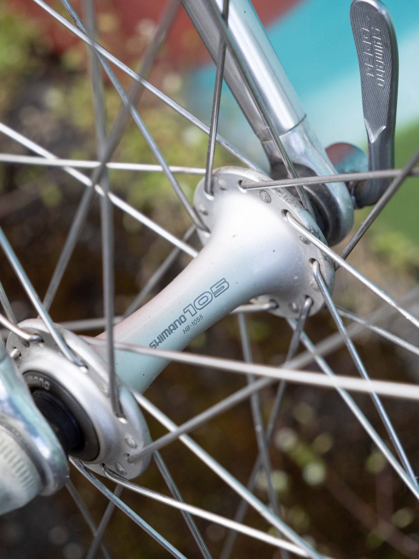 Altec lightweight vintage lugged aluminum road bike, Silver Blue & Green, 52cm/Small-Medium