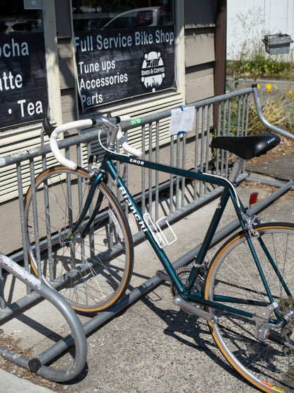 Bianchi Eros vintage road bike, 51cm/Medium, great condition, dark teal & white