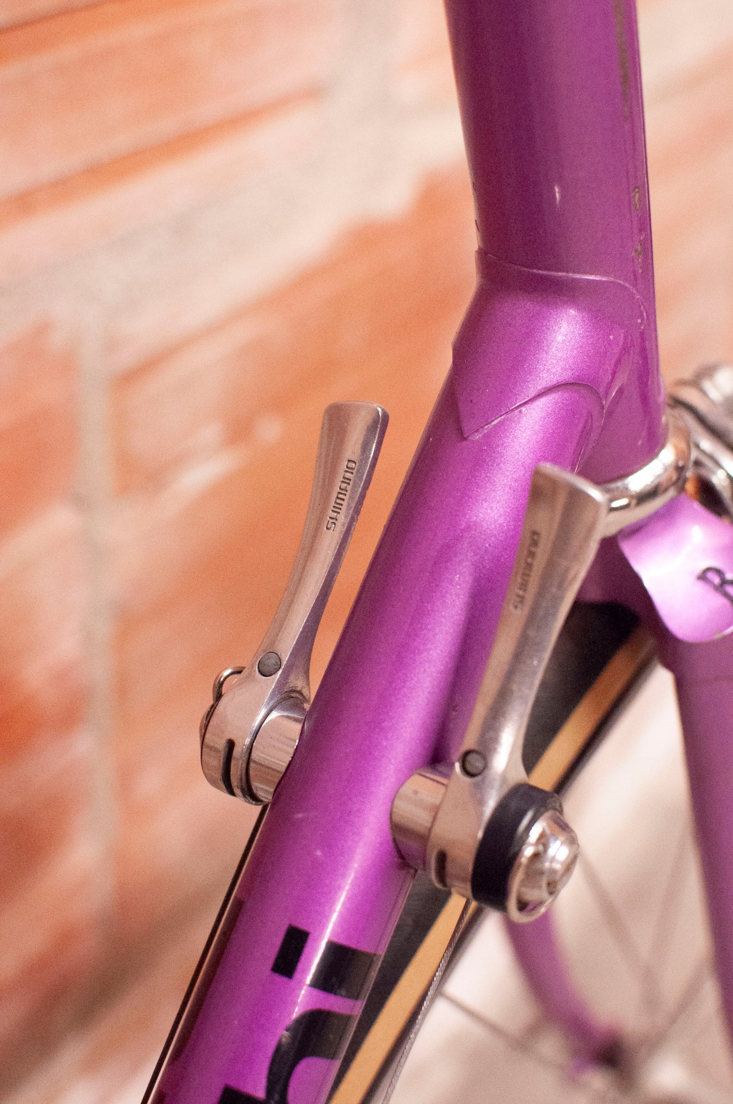 Bianchi Vintage Road Bike - 62 cm frame - purple