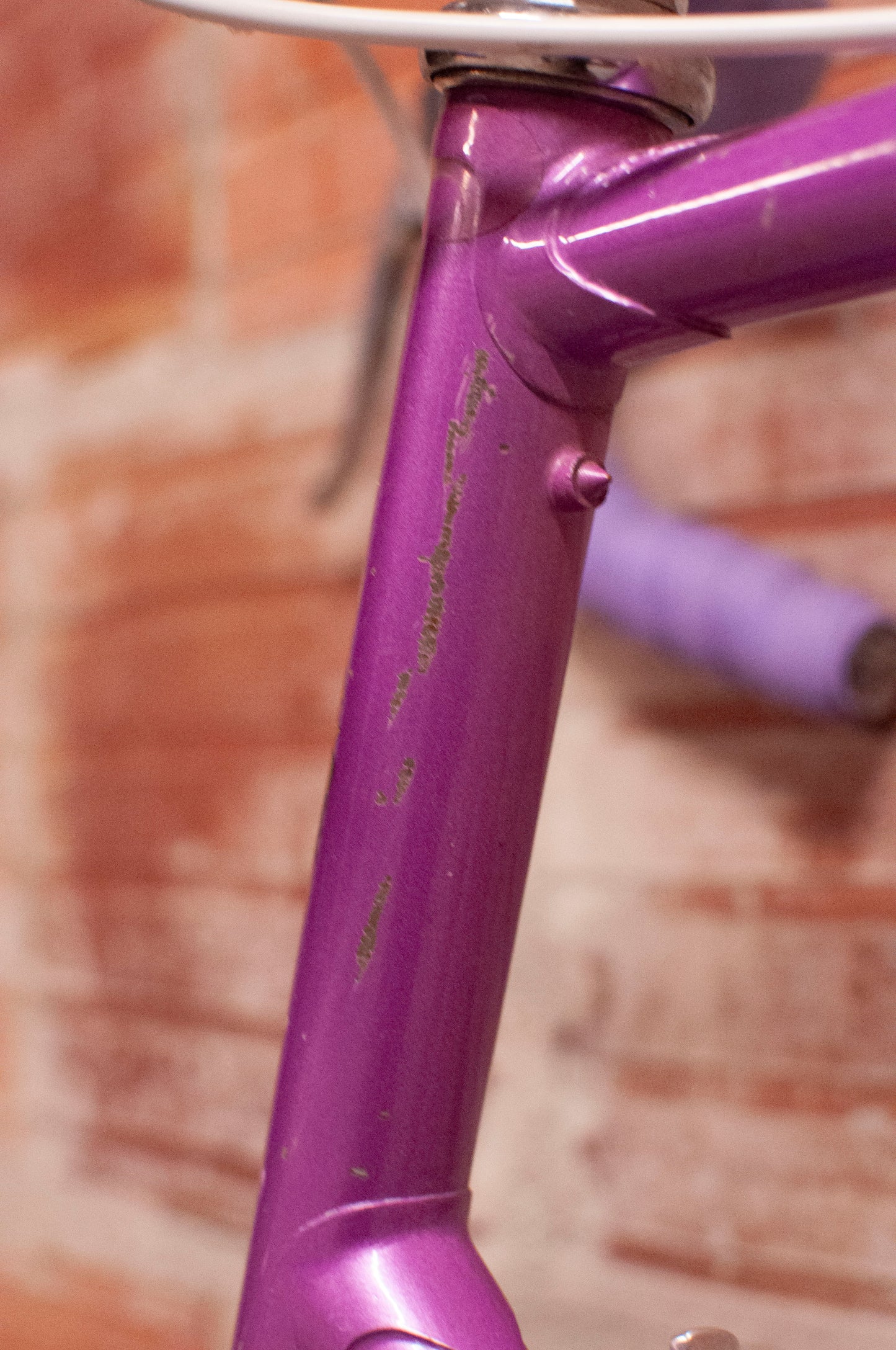 Bianchi Vintage Road Bike - 62 cm frame - purple