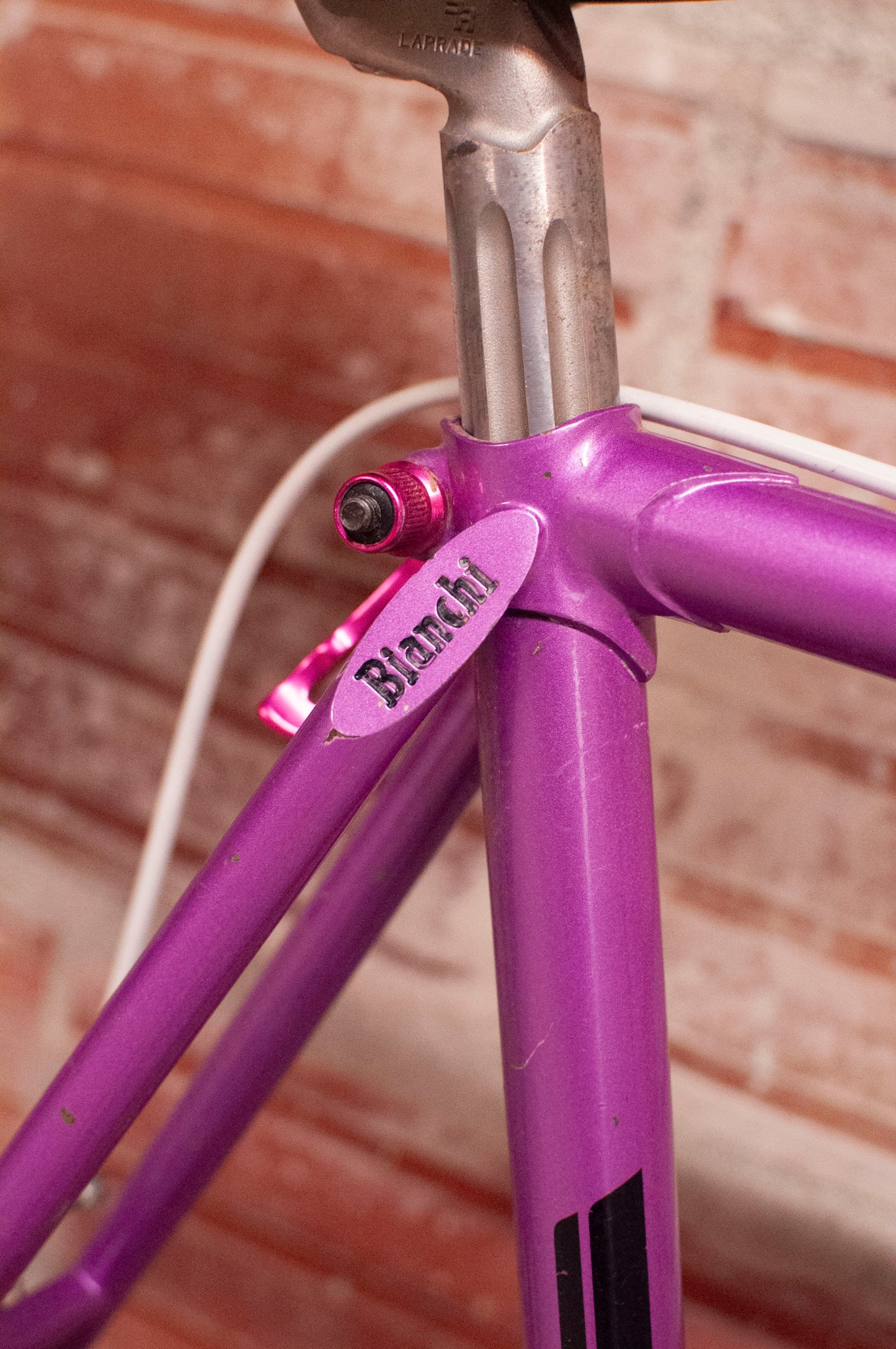 Bianchi Vintage Road Bike - 62 cm frame - purple