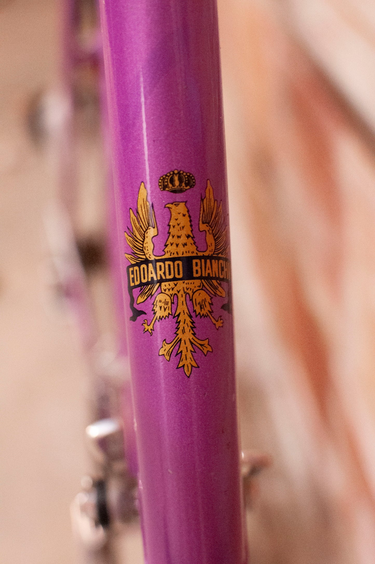 Bianchi Vintage Road Bike - 62 cm frame - purple