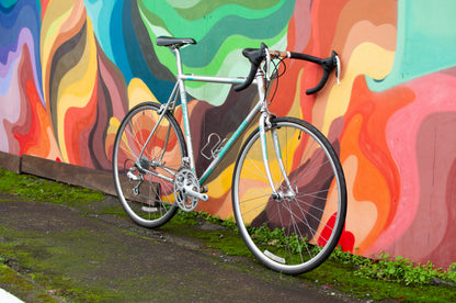 1998 Bianchi Trofeo Road Bike with Campagnolo, Silver & Céleste Green 57cm/Large