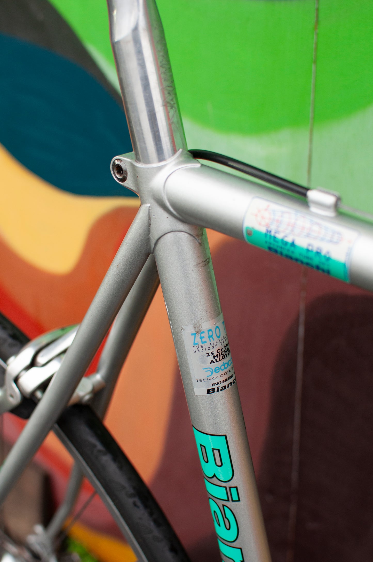 1998 Bianchi Trofeo Road Bike with Campagnolo, Silver & Céleste Green 57cm/Large