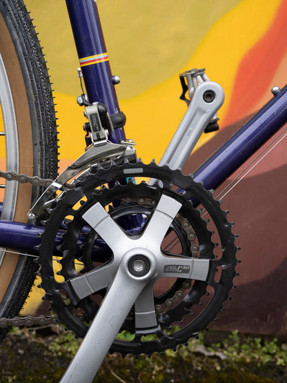 Bridgestone XO-5 Vintage Hybrid Bicycle, Purple, 16 in/XS