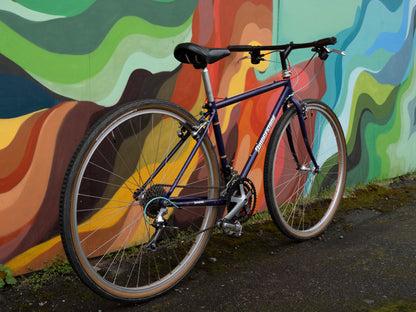 Bridgestone XO-5 Vintage Hybrid Bicycle, Purple, 16 in/XS