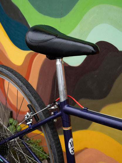 Bridgestone XO-5 Vintage Hybrid Bicycle, Purple, 16 in/XS