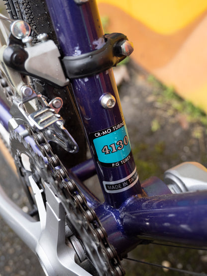 Bridgestone XO-5 Vintage Hybrid Bicycle, Purple, 16 in/XS