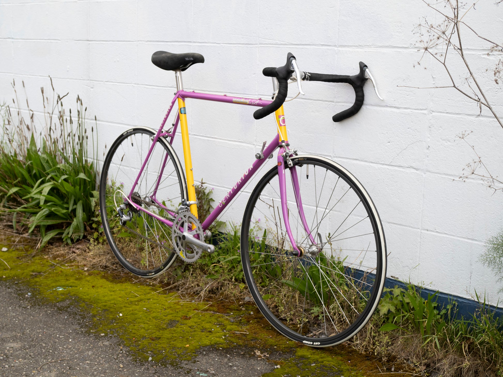 1987 Centurion Dave Scott Expert Ironman Road Bike, Purple & Yellow, 5 – Cycle & Coffee