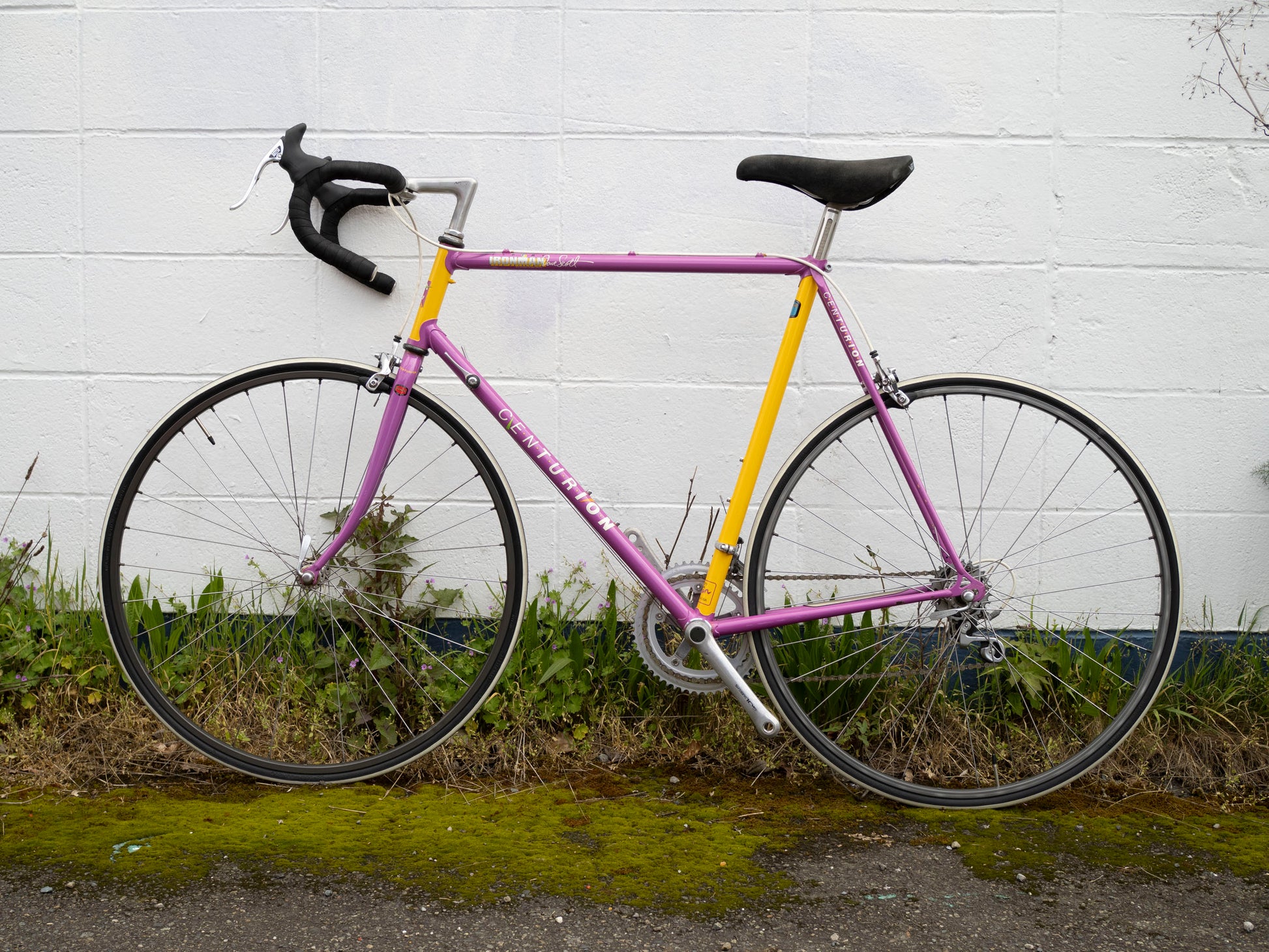 bicycle bluebook 1989 dave scott ironman 1987 Centurion Dave Scott Expert Ironman Road Bike, Purple & Yellow, 59cm