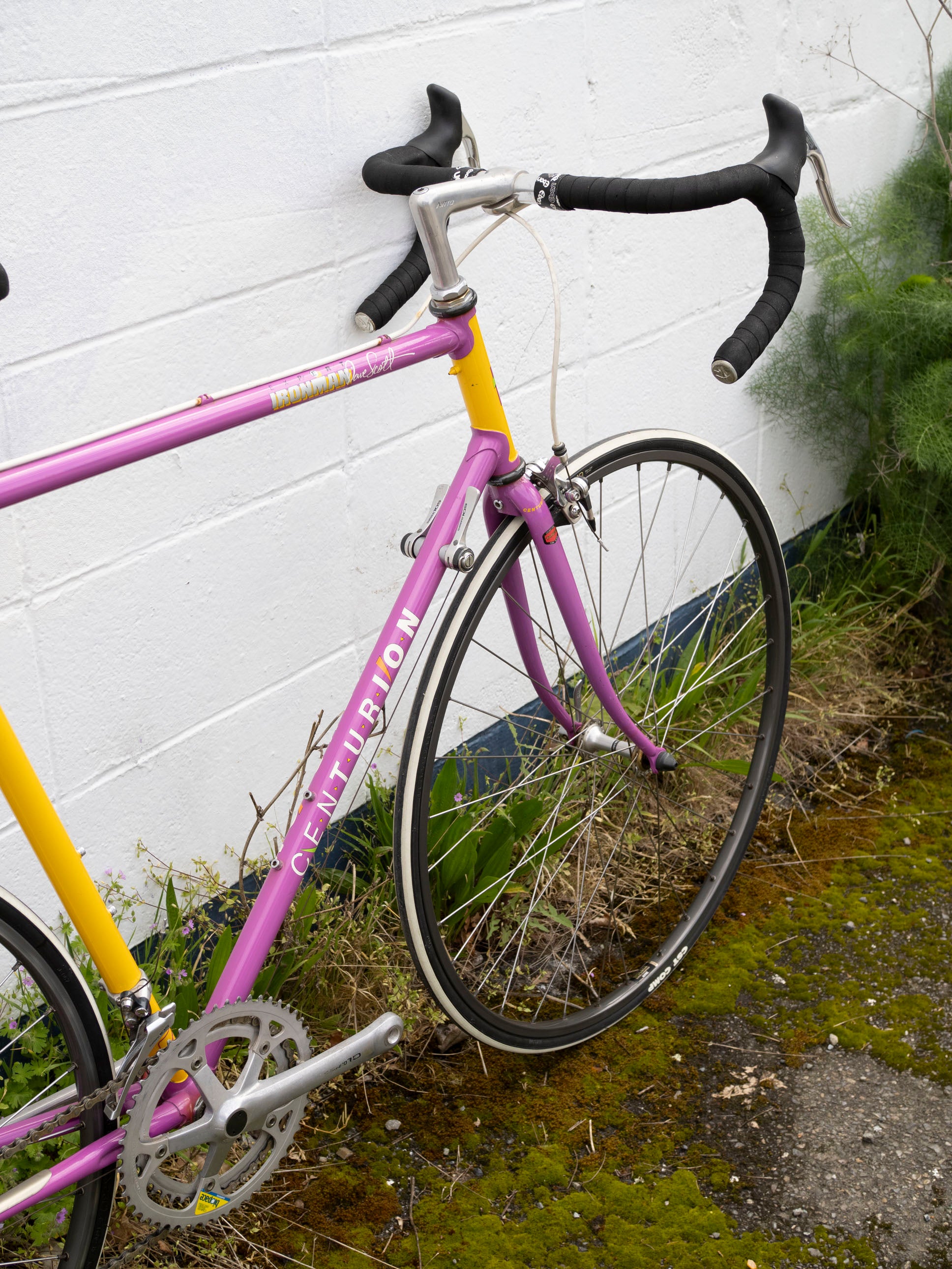 1987 Centurion Dave Scott Expert Ironman Road Bike, Purple & Yellow, 5 – Cycle & Coffee