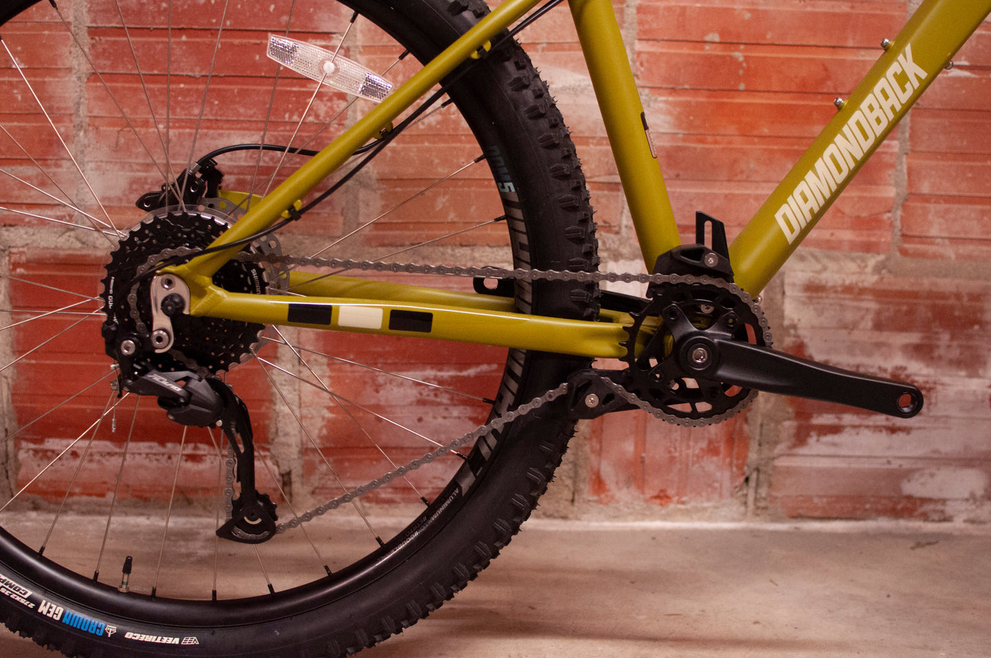 Diamondback Line Hard Tail Mountain Bike, Green, MD