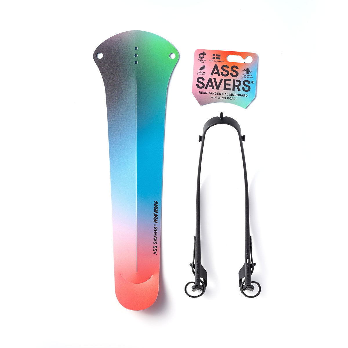 Ass Savers Win Wing 2 Road Rear Mudguard w/ Black Wishbone