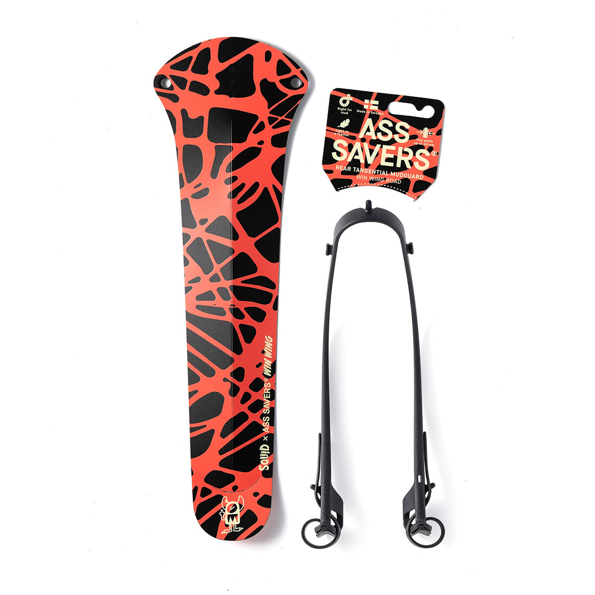 Ass Savers Win Wing 2 Road Rear Mudguard w/ Black Wishbone