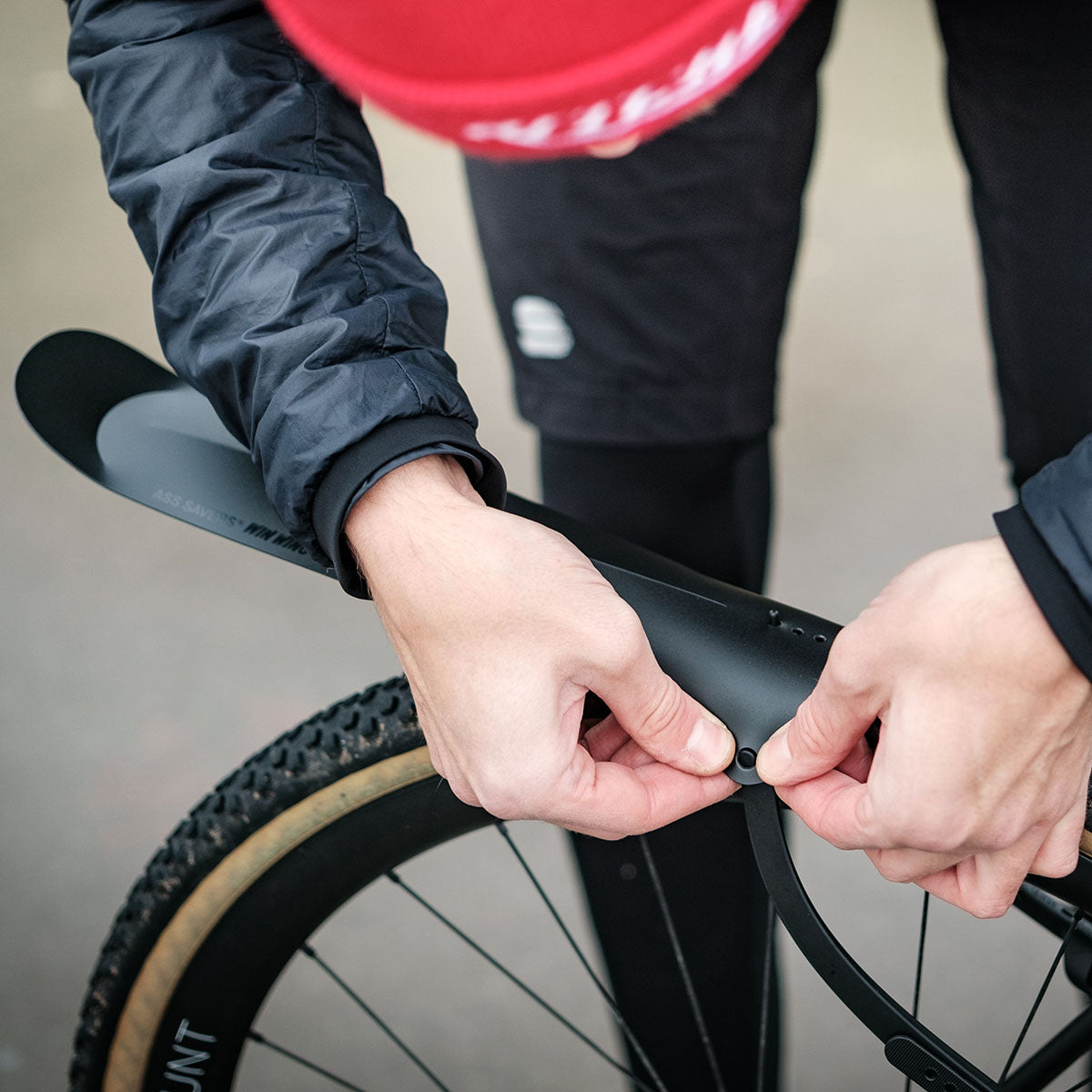 Ass Savers Win Wing 2 Road Rear Mudguard w/ Black Wishbone