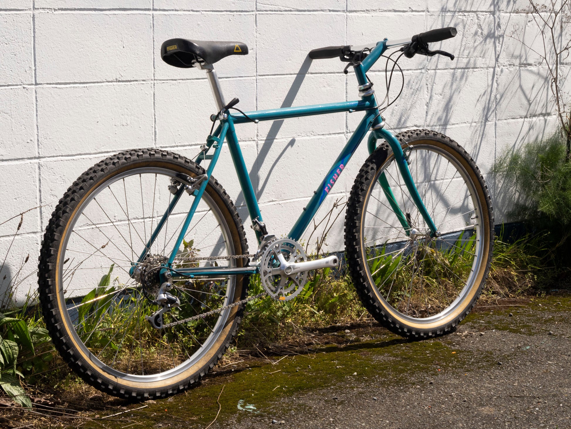 1990 Gary Fisher Paragon All Terrain Bike, teal, Blue Pink, 47cm