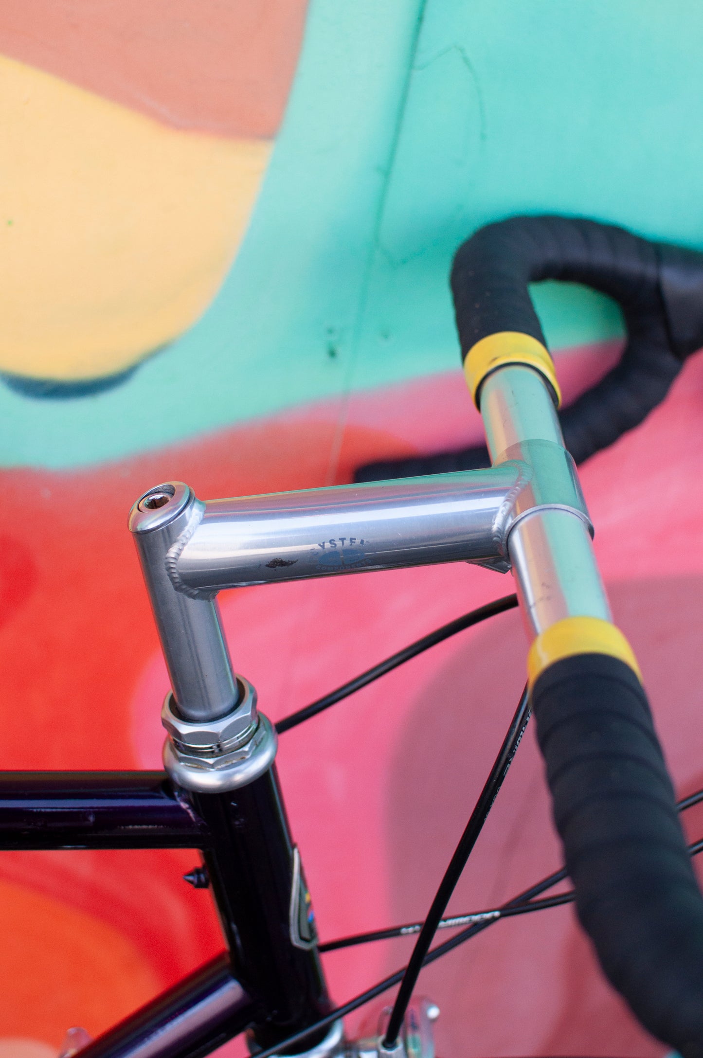 Lemond Reno Vintage Steel Road Bike, made in USA, Purple & Yellow, 58cm LG