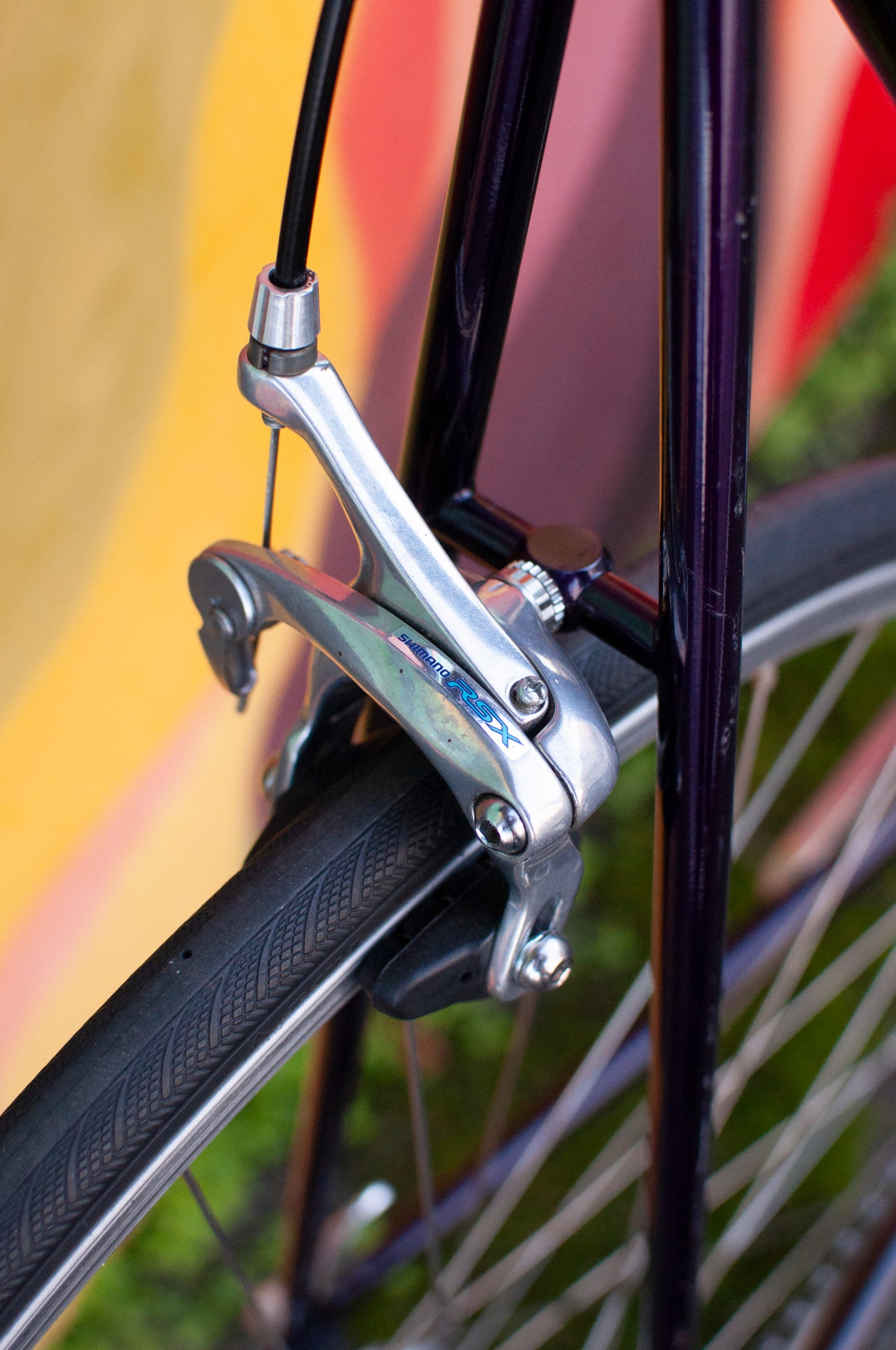 Lemond Reno Vintage Steel Road Bike, made in USA, Purple & Yellow, 58cm LG