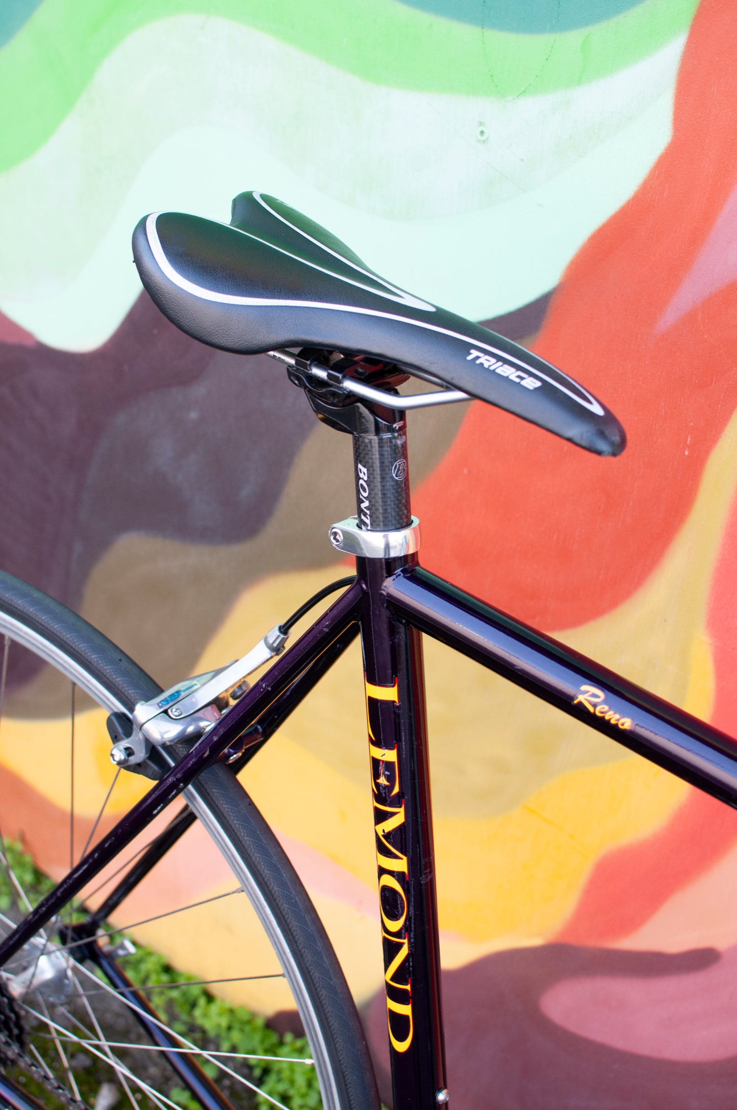 Lemond Reno Vintage Steel Road Bike, made in USA, Purple & Yellow, 58cm LG