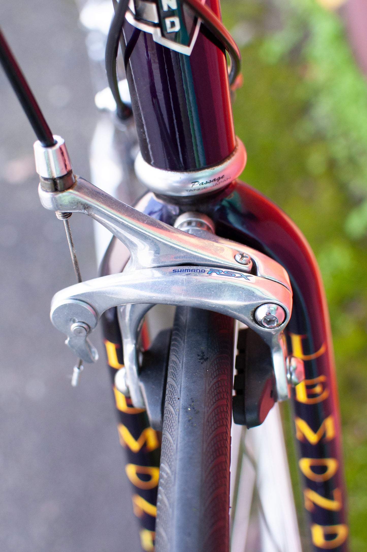 Lemond Reno Vintage Steel Road Bike, made in USA, Purple & Yellow, 58cm LG