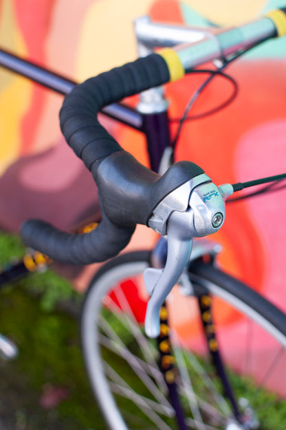 Lemond Reno Vintage Steel Road Bike, made in USA, Purple & Yellow, 58cm LG