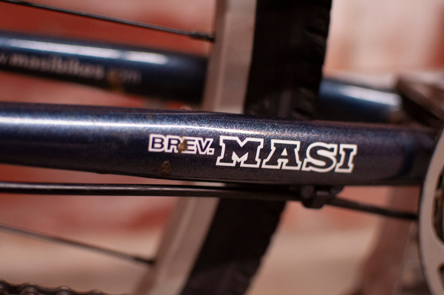 Masi step-through cruiser bike, navy blue, 41cm/XS