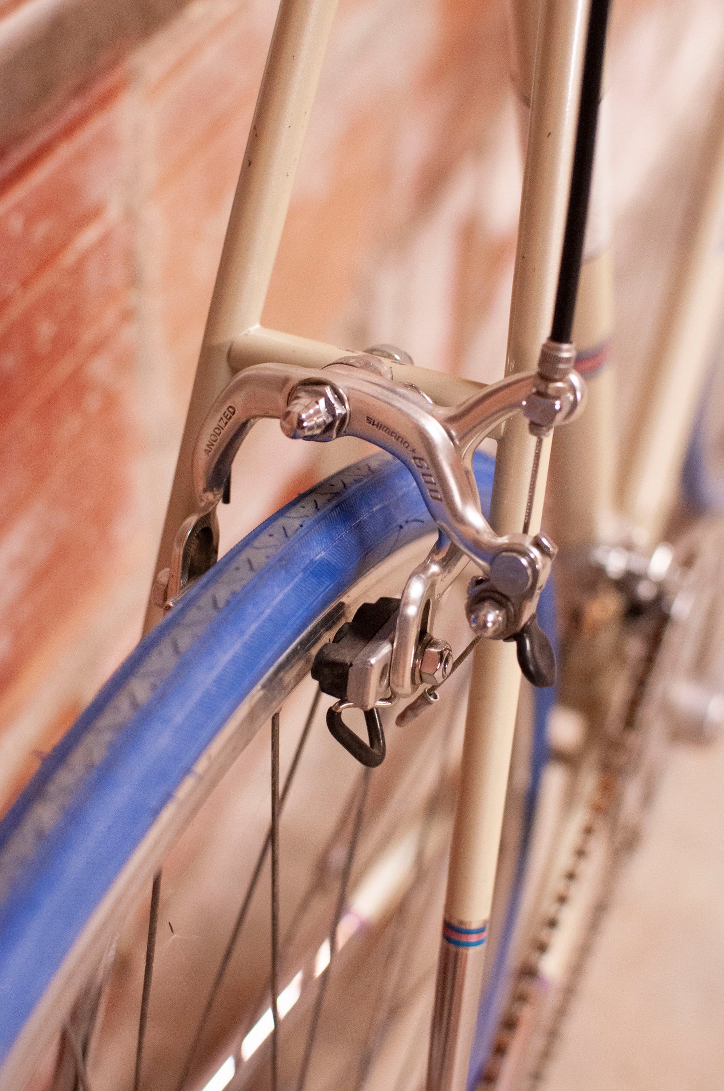 Miyata Liberty - Vintage Road Bike - white and blue - 62 cm frame