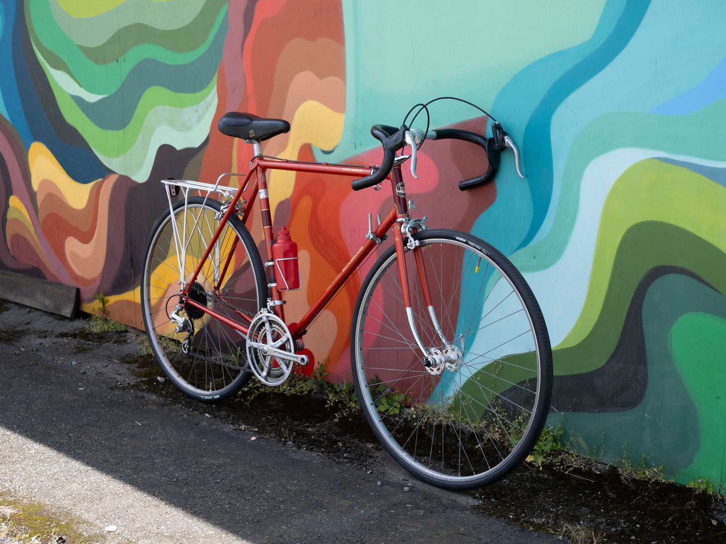 Vintage Motobecane Super Mirage Touring Bike, Red & Gold, 58cm