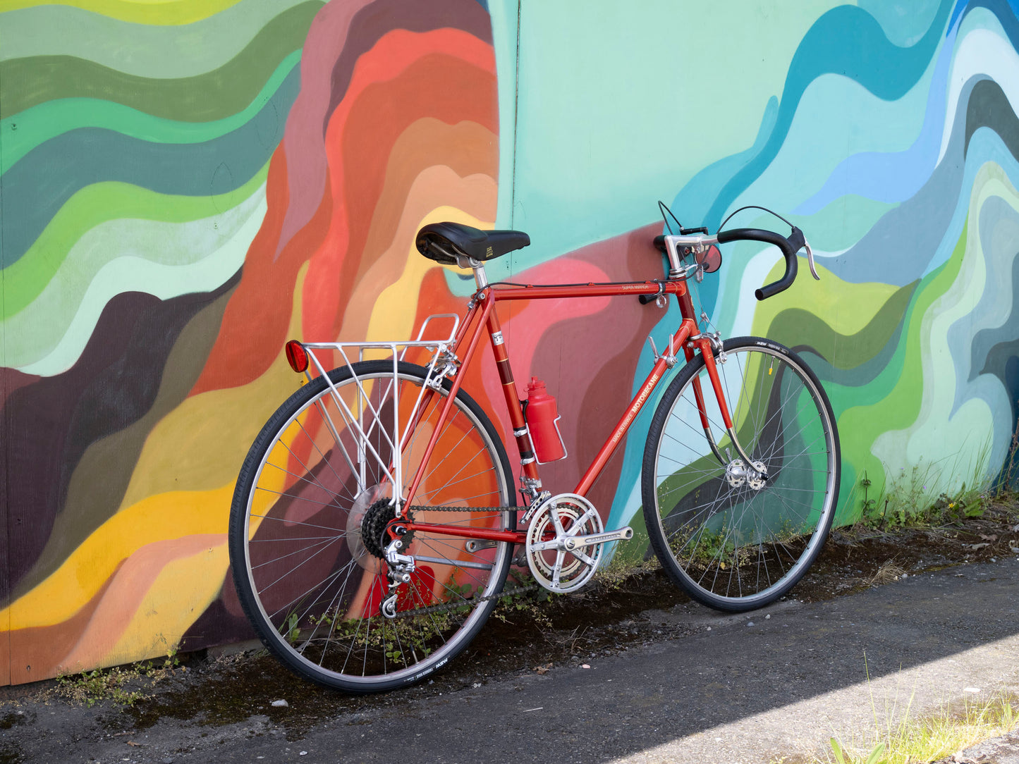 Vintage Motobecane Super Mirage Touring Bike, Red & Gold, 58cm