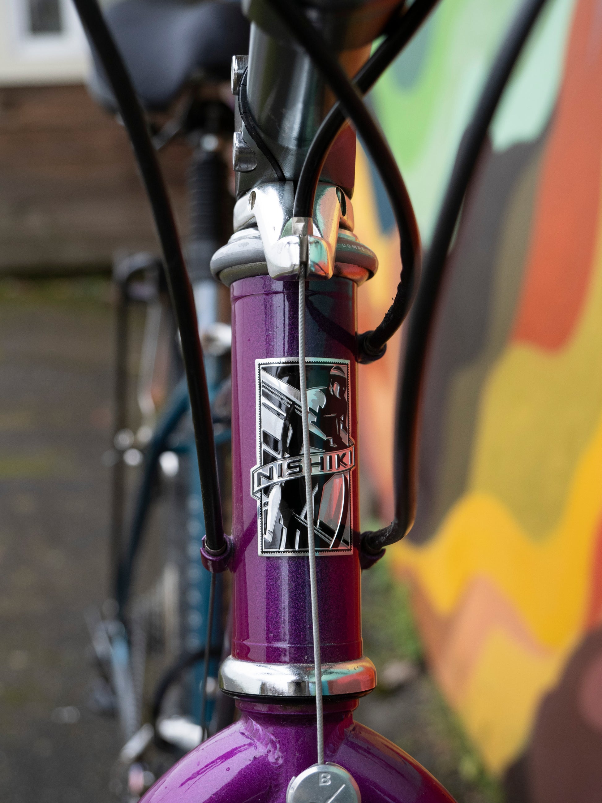 nishiki trekkingrad Nishiki Cascade Early 90s MTB, purple & teal, 16in/40cm/XXS – Cycle & Coffee