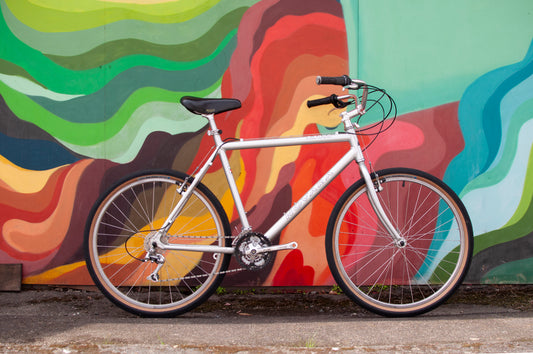 Late 90's REI Novara A7000 Aluminum All-Terrain Bike, Silver, Medium/53cm