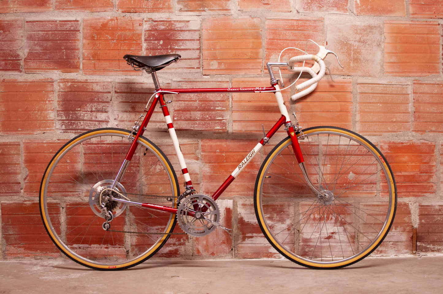 Raleigh Super Course MK II - 63cm frame - Red and white