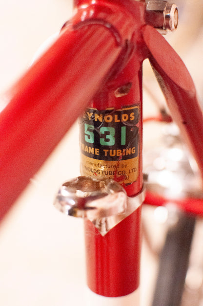 Raleigh Super Course MK II - 63cm frame - Red and white