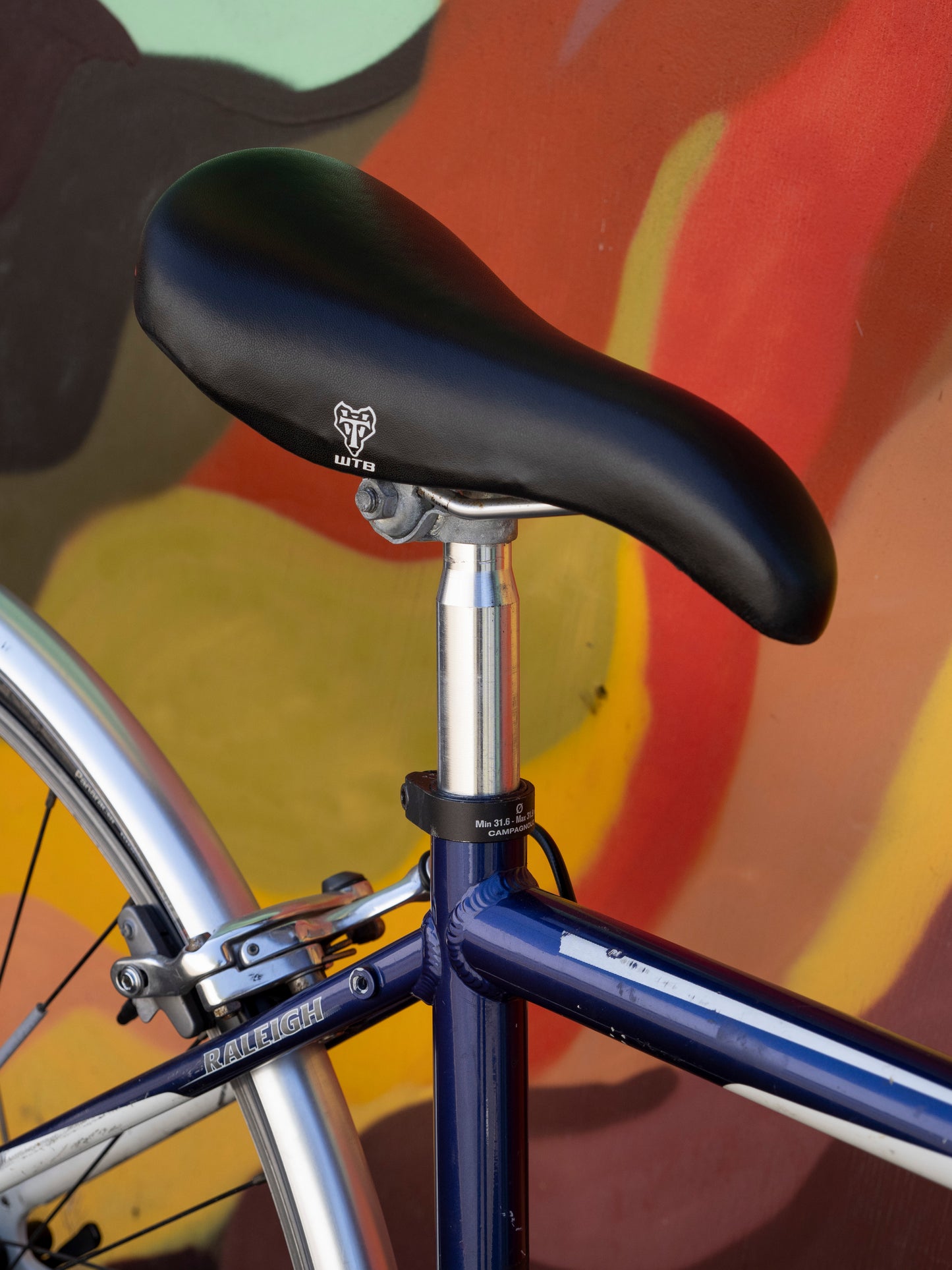 Raleigh Cadent 2.0 road bike, commuter build, blue & white, 47cm small