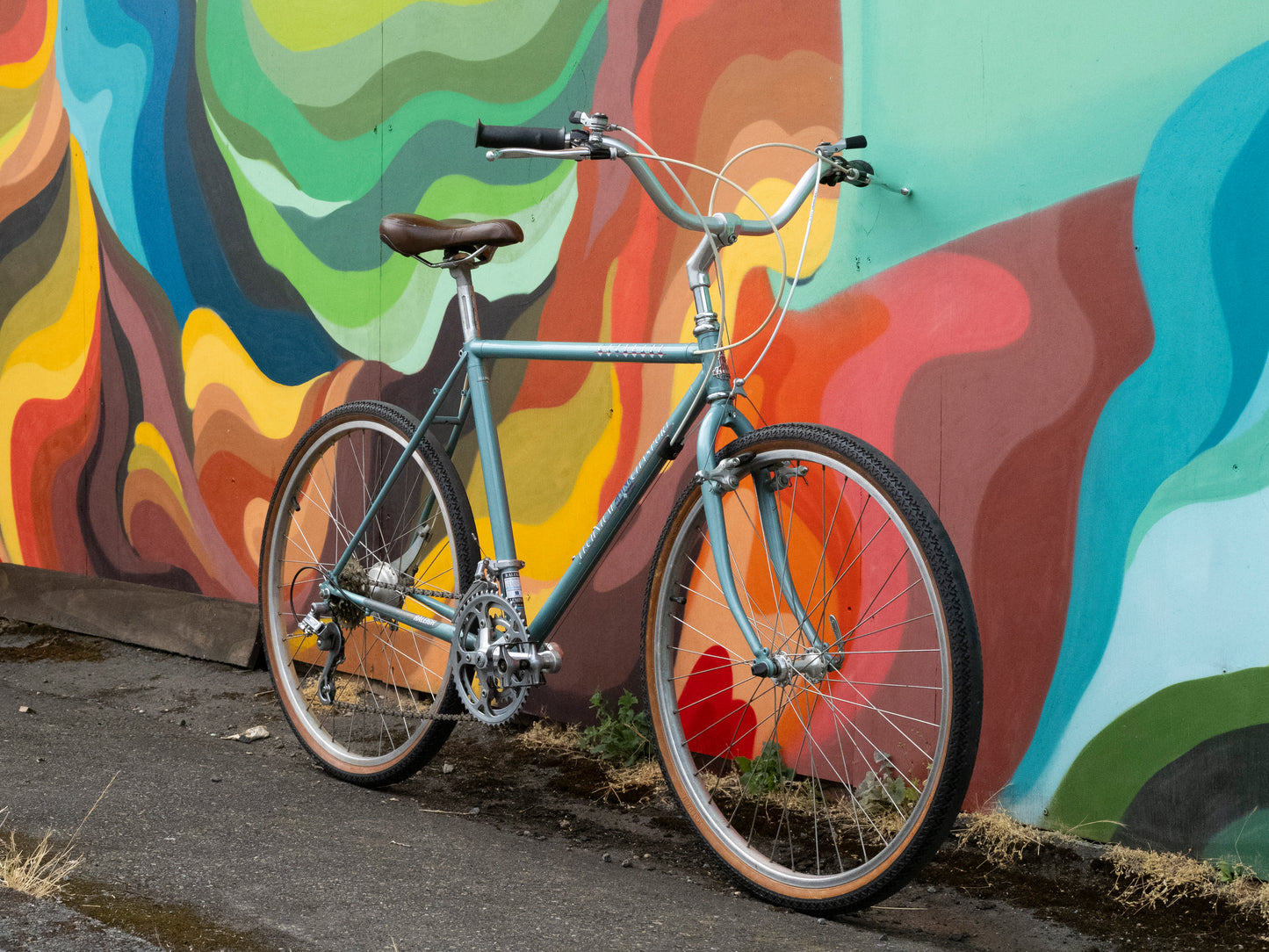 Raleigh CityLite Technium CitySport teal vintage aluminum cruiser bike, made in USA, 49cm/Small