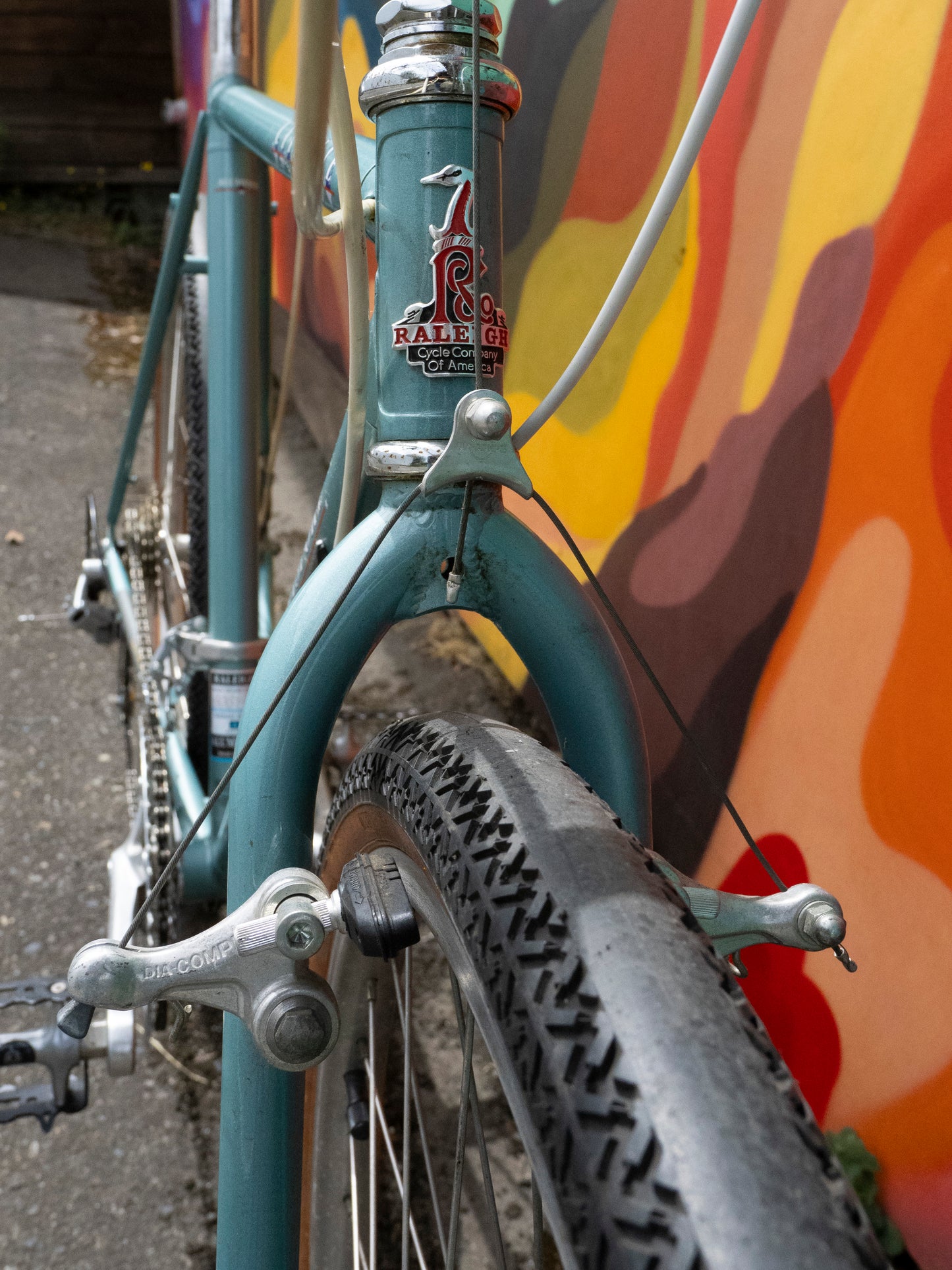 Raleigh CityLite Technium CitySport teal vintage aluminum cruiser bike, made in USA, 49cm/Small