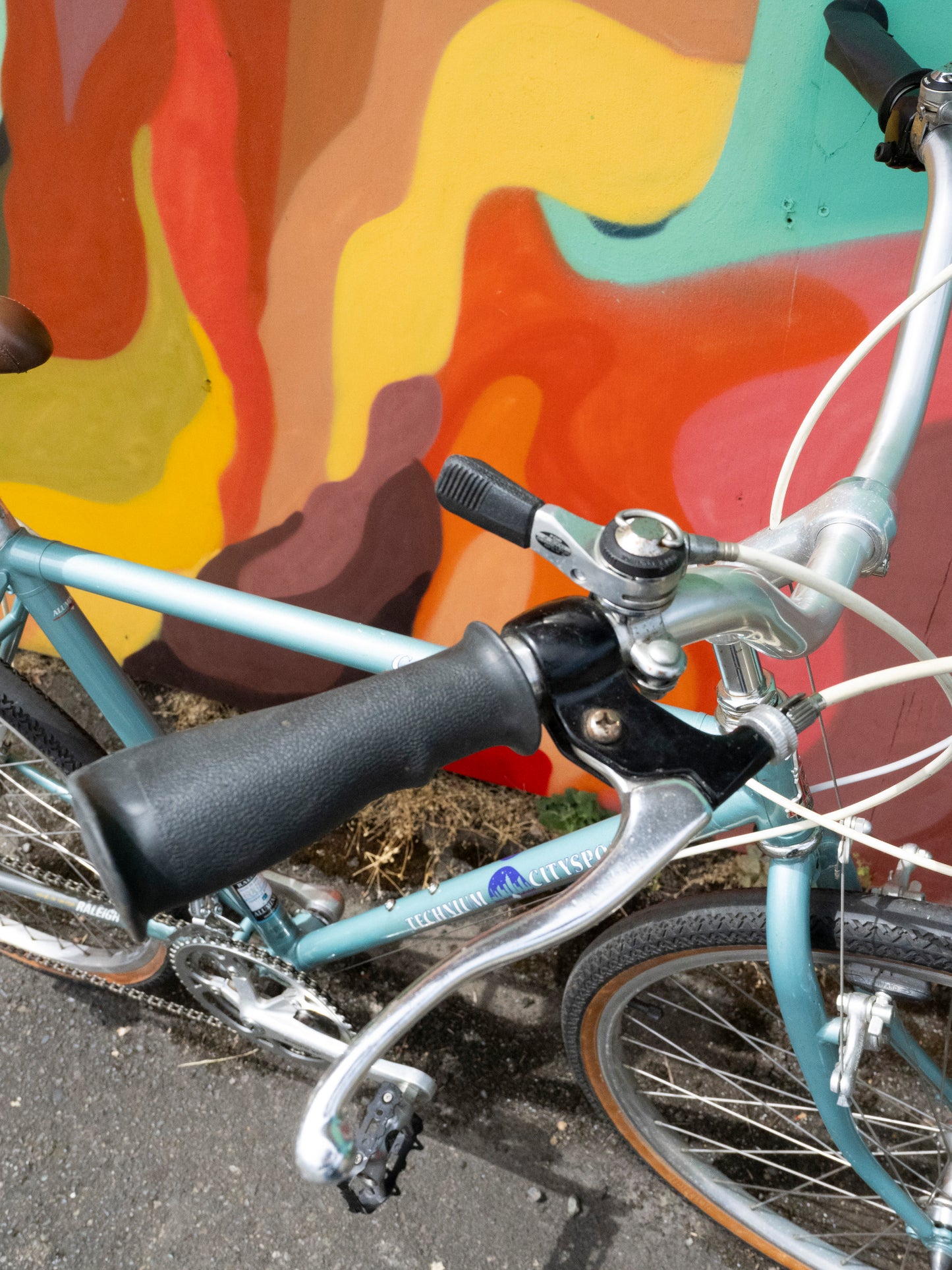 Raleigh CityLite Technium CitySport teal vintage aluminum cruiser bike, made in USA, 49cm/Small
