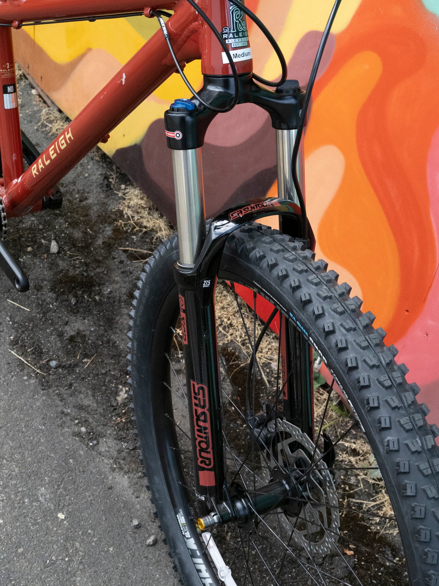 Raleigh Tokul 3 hardtail aluminum MTB, Red, Medium
