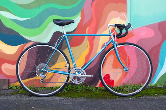 Raleigh Technium 440 USA Early 90's Lugged Aluminum Road Bike, Blue, 52cm/Medium