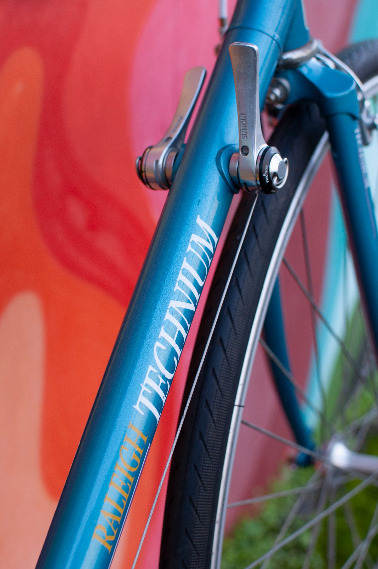 Raleigh Technium 440 USA Early 90's Lugged Aluminum Road Bike, Blue, 52cm/Medium