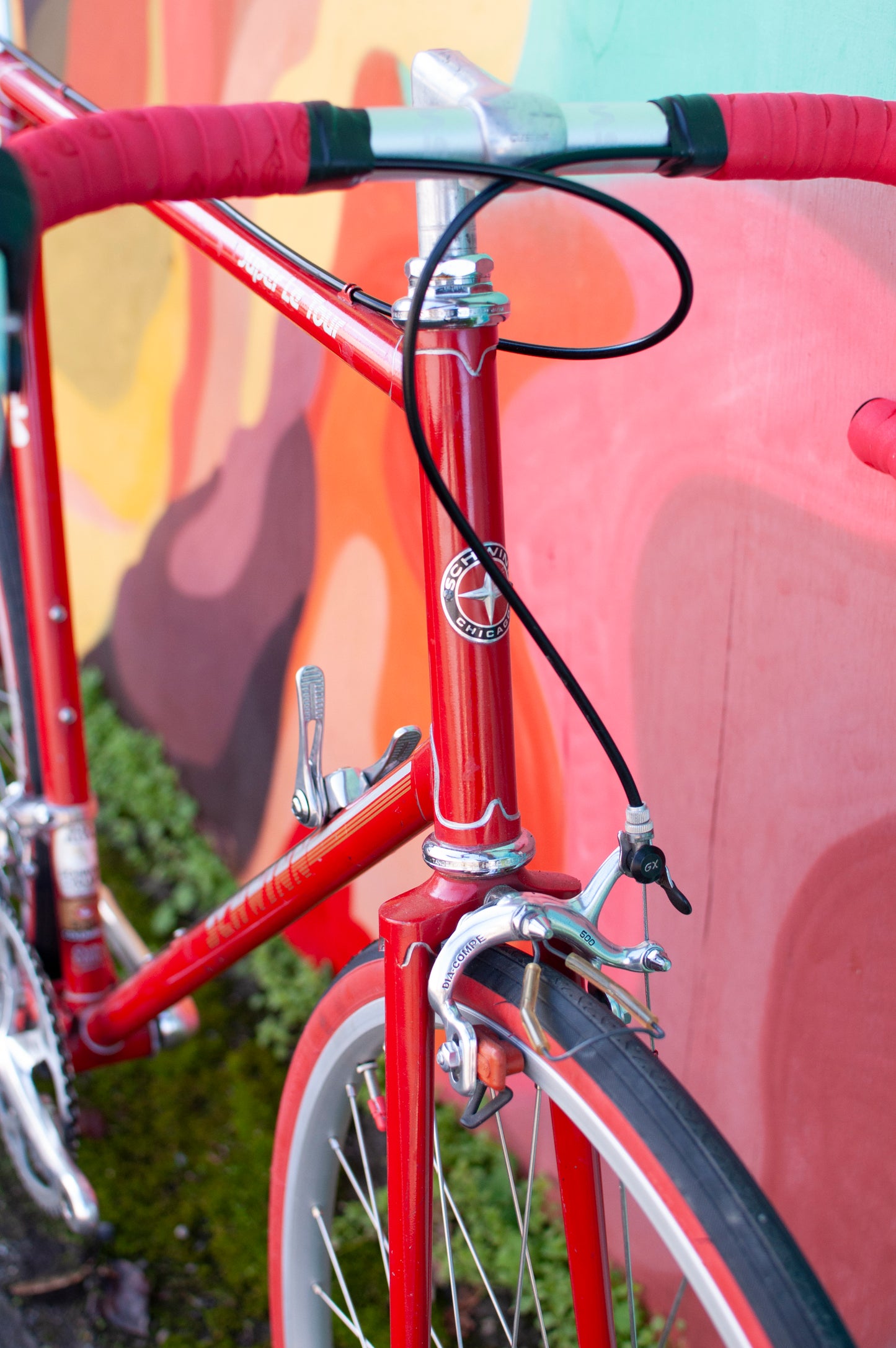 1985 Schwinn Super Le Tour Road Bike, Red, 62cm XL