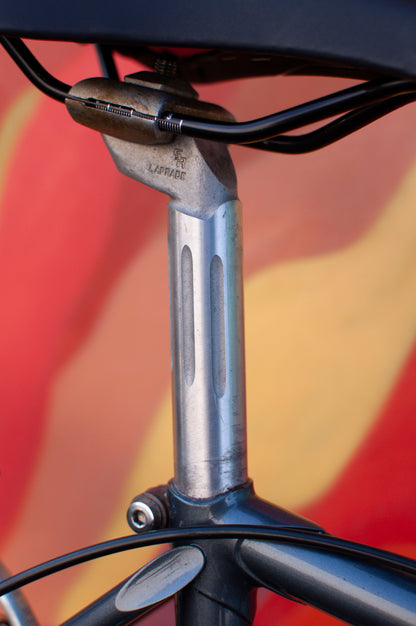 1980s Sekai Grandtour lugged steel road bike, Blue/Silver, 49cm/Medium