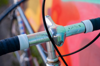 1980s Sekai Grandtour lugged steel road bike, Blue/Silver, 49cm/Medium