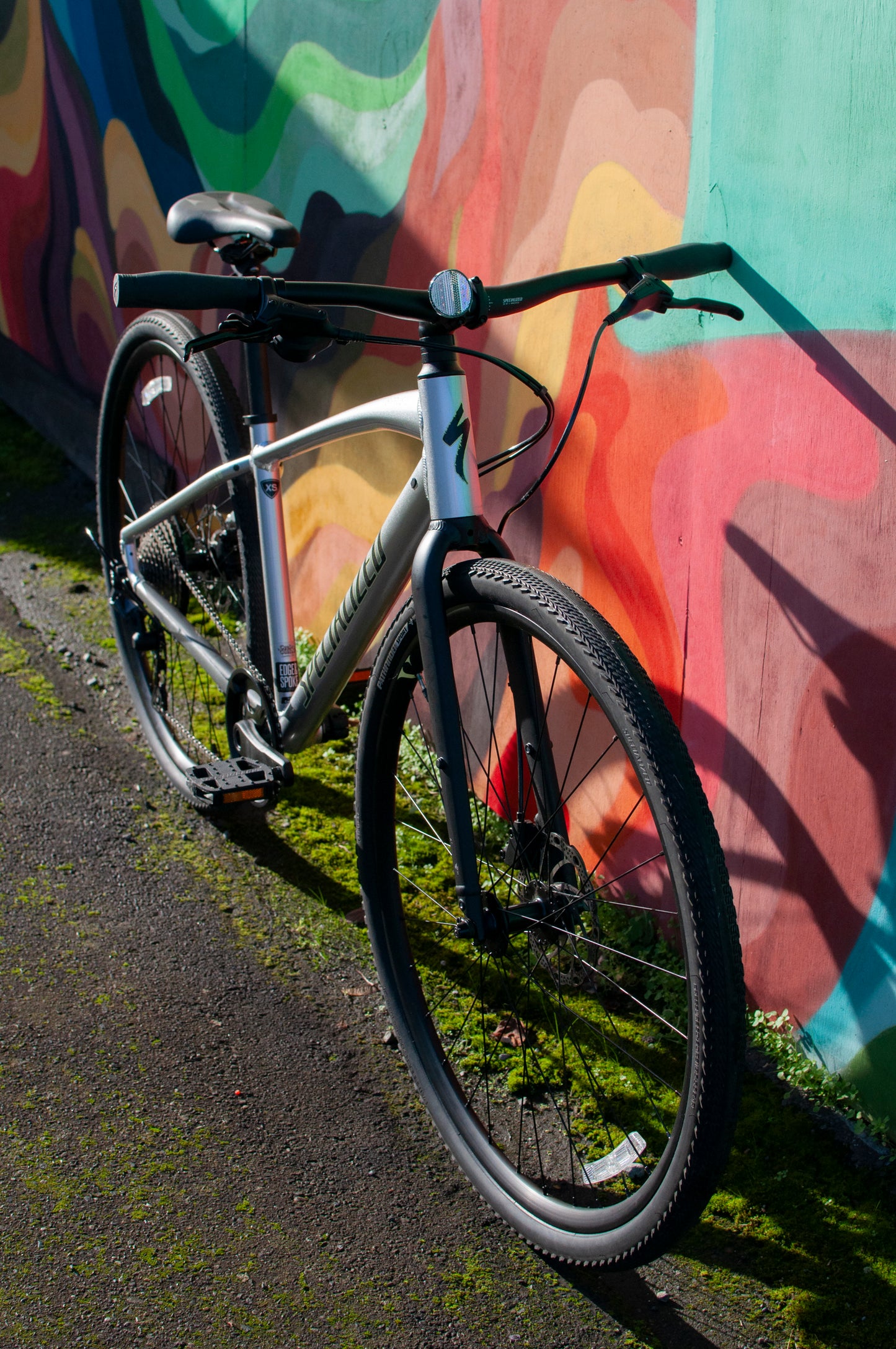 2022 Specialized Sirrus X 3.0 flat bar hybrid bike, Reflective Silver, XS