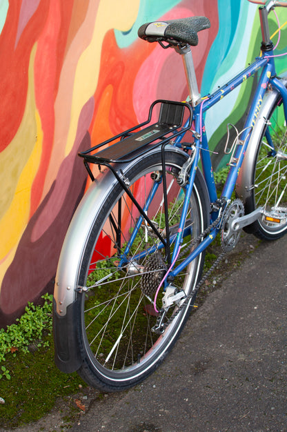 1999 Georgena Terry Flora Commuter Bike, Blue with colorful flowers, 41cm/S