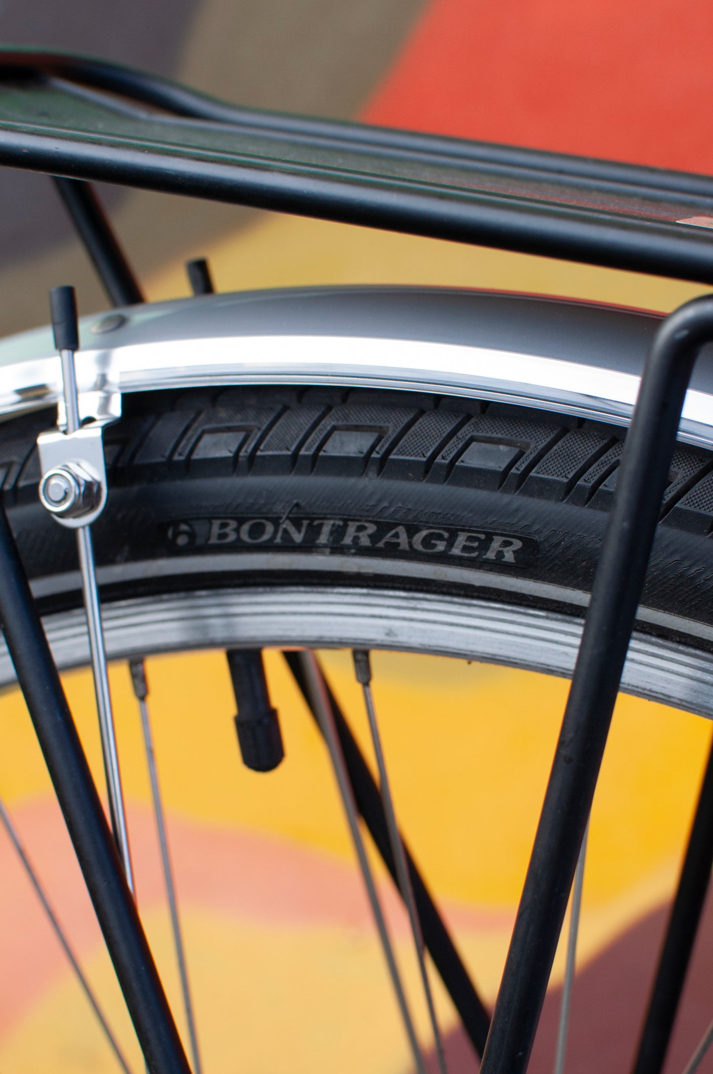 1999 Georgena Terry Flora Commuter Bike, Blue with colorful flowers, 41cm/S