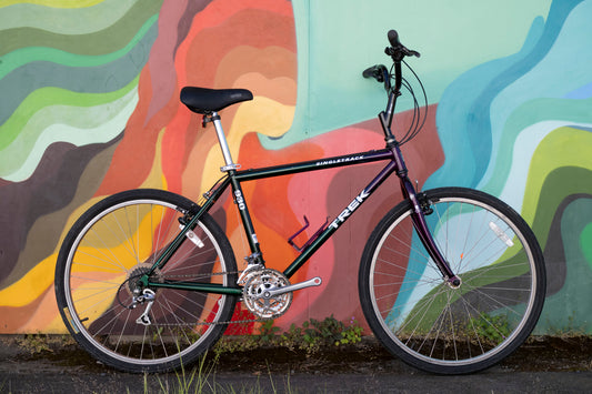 Trek Singletrack 930, Vintage 90's All Terrain Bike, Purple and Green, 42cm